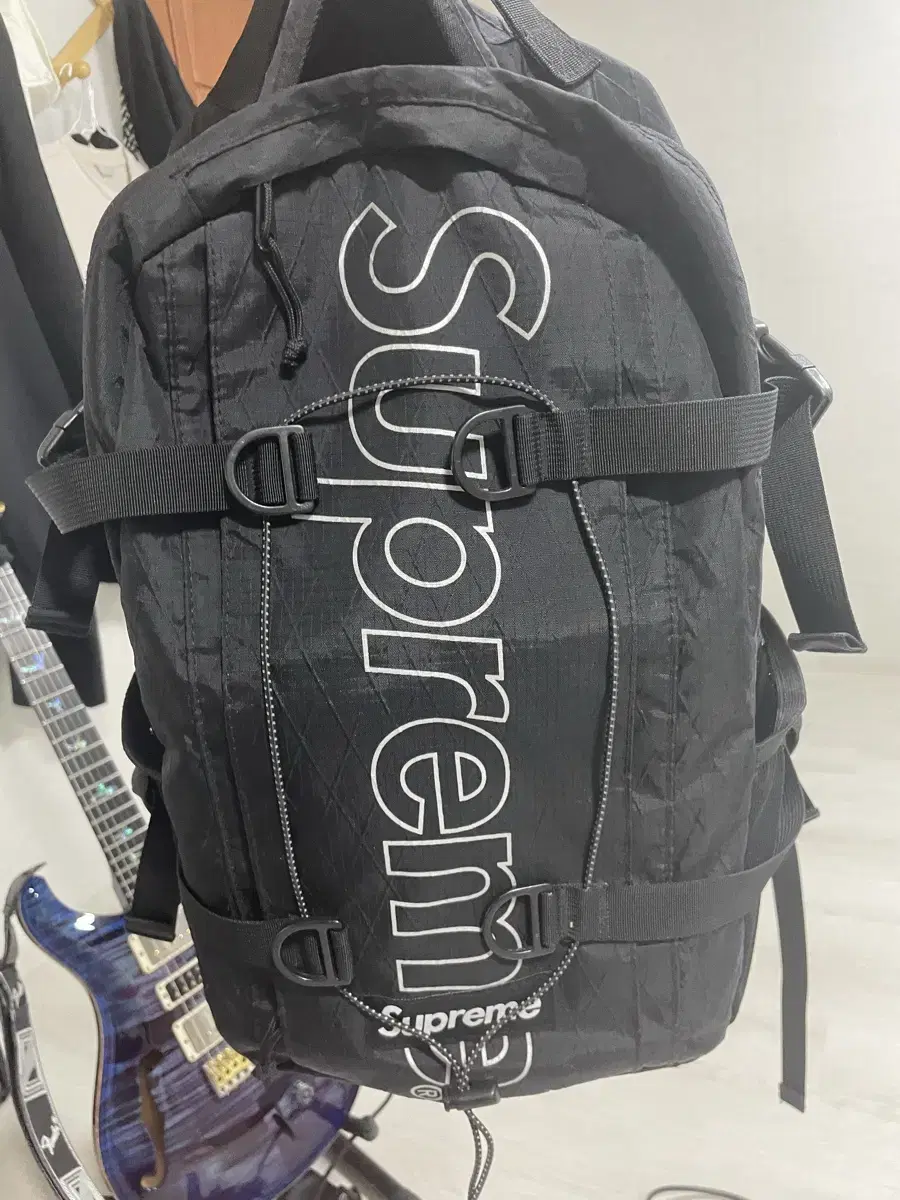 Supreme 18fw backpack black